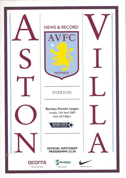 Aston Villa FC v Everton FC